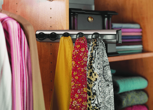 Pull Out Scarf Rack